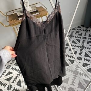 BCBG high low midi slip dress